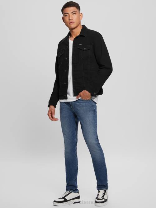 GUESS chaqueta eco dillon hombres 0P8X3951 lavado de jailbreak vestir