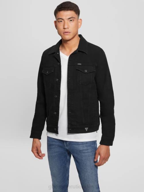 GUESS chaqueta eco dillon hombres 0P8X3951 lavado de jailbreak vestir
