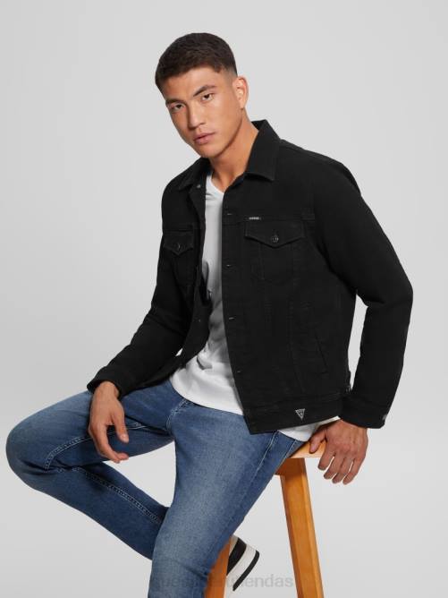 GUESS chaqueta eco dillon hombres 0P8X3951 lavado de jailbreak vestir