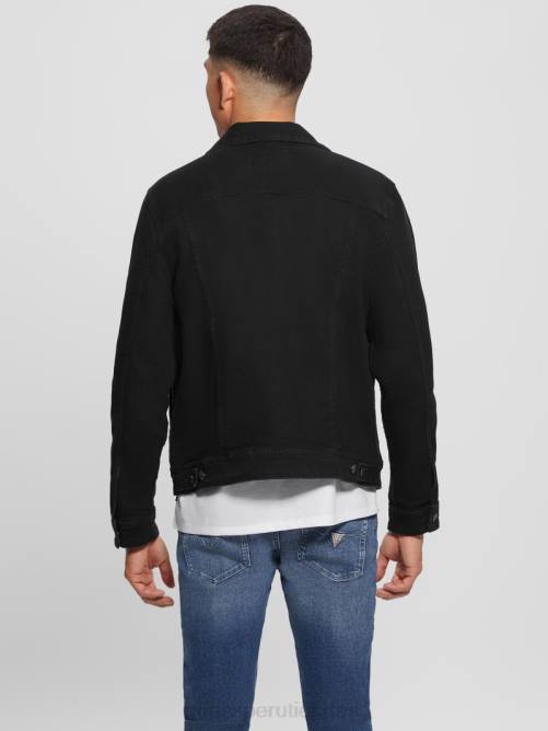 GUESS chaqueta eco dillon hombres 0P8X3951 lavado de jailbreak vestir