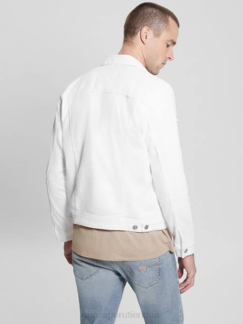 GUESS chaqueta eco dillon hombres 0P8X3955 Blanco óptico vestir