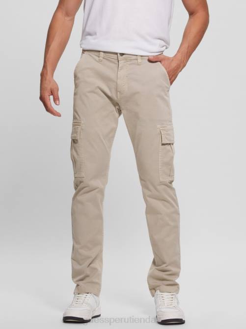 GUESS pantalones cargo clásicos lonta hombres 0P8X3968 piedra pasadena multi vestir