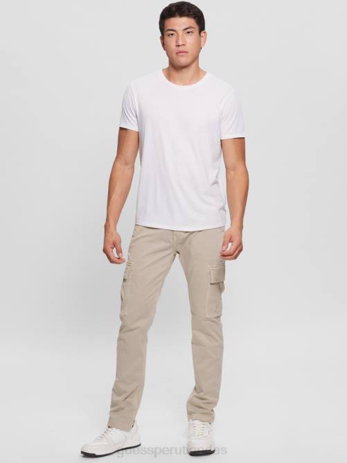 GUESS pantalones cargo clásicos lonta hombres 0P8X3968 piedra pasadena multi vestir