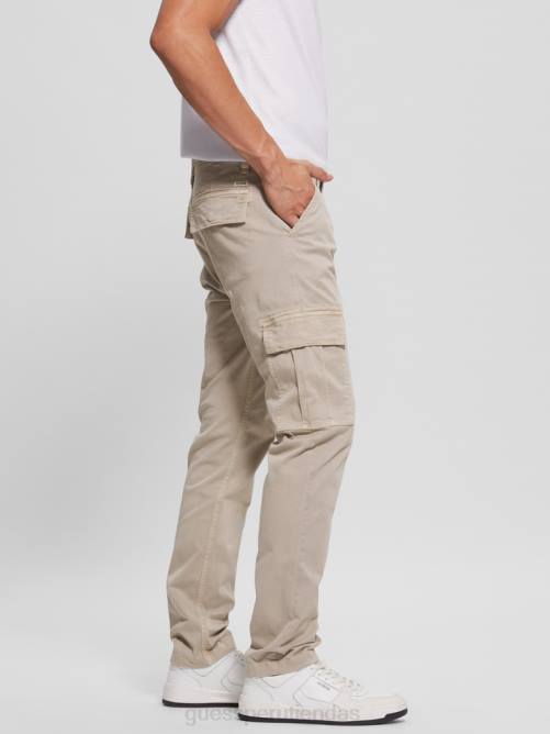 GUESS pantalones cargo clásicos lonta hombres 0P8X3968 piedra pasadena multi vestir
