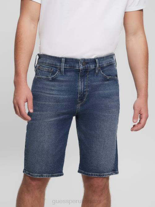 GUESS pantalones cortos delgados hombres 0P8X4019 arrecife profundo vestir
