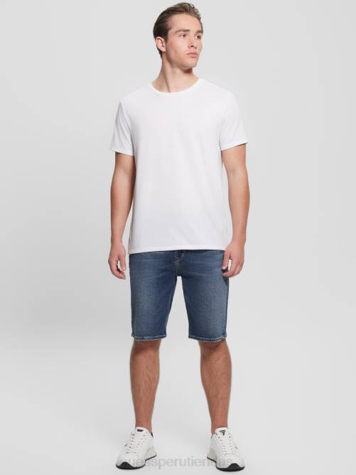 GUESS pantalones cortos delgados hombres 0P8X4019 arrecife profundo vestir