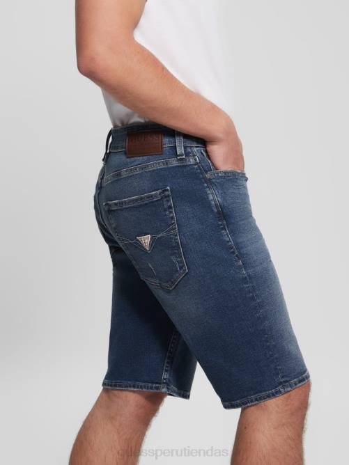 GUESS pantalones cortos delgados hombres 0P8X4019 arrecife profundo vestir