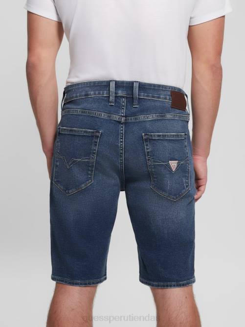GUESS pantalones cortos delgados hombres 0P8X4019 arrecife profundo vestir