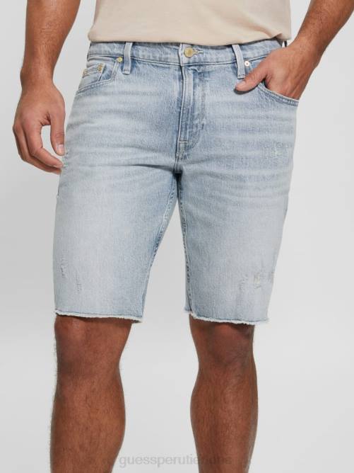 GUESS pantalones cortos ecológicos regulares hombres 0P8X4003 diatona vestir