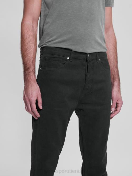 GUESS pantalones eco james slim tejidos hombres 0P8X4013 bosque alpino vestir