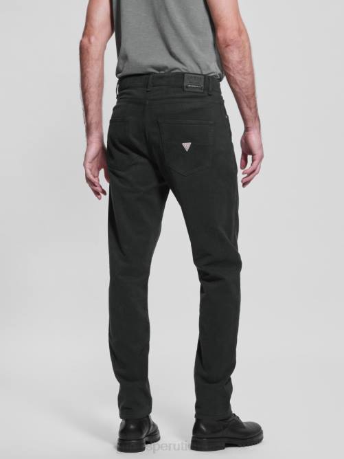 GUESS pantalones eco james slim tejidos hombres 0P8X4013 bosque alpino vestir