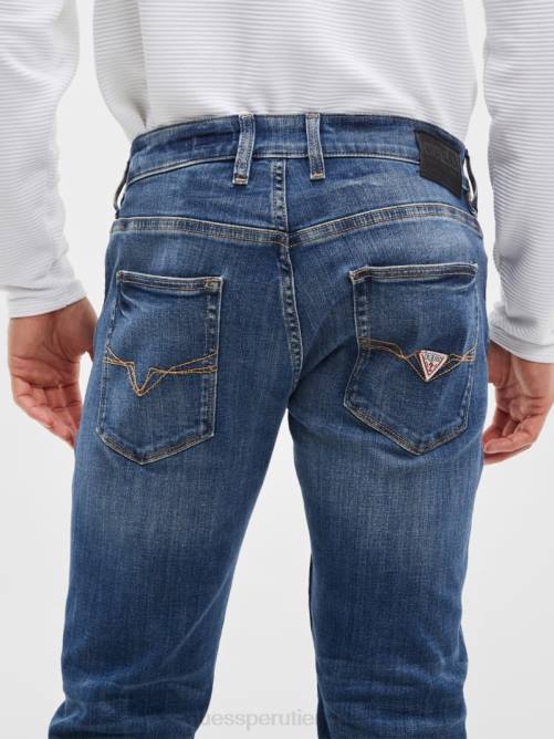 GUESS jeans rectos eco regulares hombres 0P8X3993 lavado delta vestir
