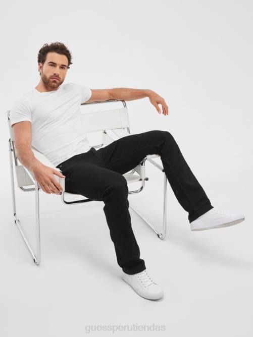 GUESS jeans rectos regulares hombres 0P8X3976 lavado de jailbreak vestir
