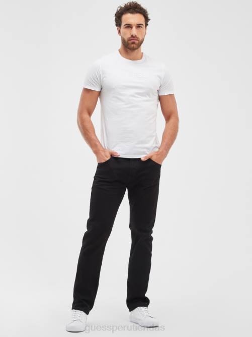 GUESS jeans rectos regulares hombres 0P8X3976 lavado de jailbreak vestir