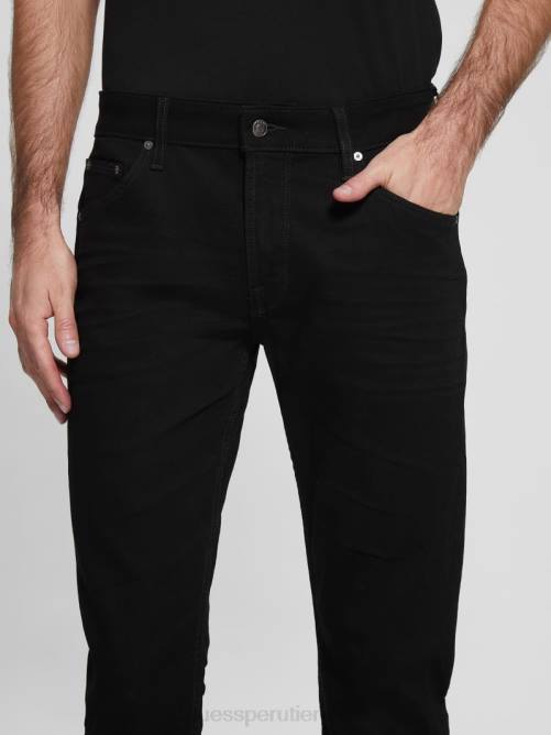 GUESS jeans rectos regulares hombres 0P8X3976 lavado de jailbreak vestir