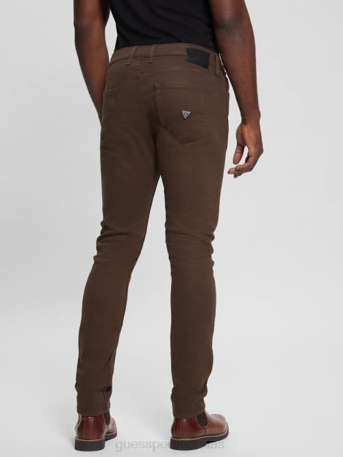 GUESS vaqueros cónicos ecológicos hombres 0P8X4074 rico cafe multi vestir