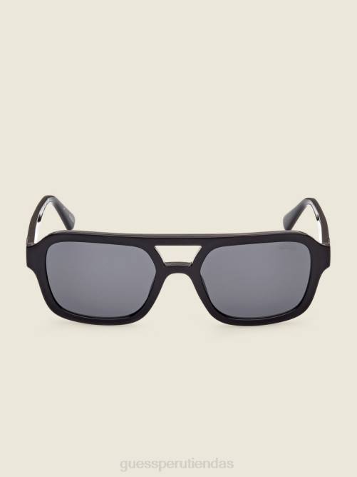 GUESS gafas de sol de aviador originales unisexo 0P8X3700 negro accesorio