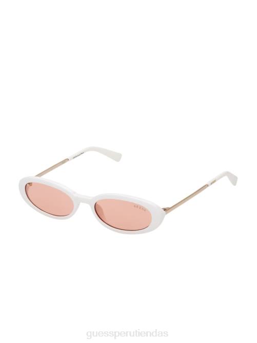 GUESS gafas de sol ovaladas originales unisexo 0P8X3745 blanco accesorio