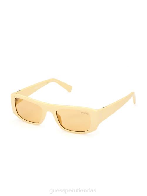 GUESS gafas de sol rectangulares originales unisexo 0P8X3716 amarillo accesorio