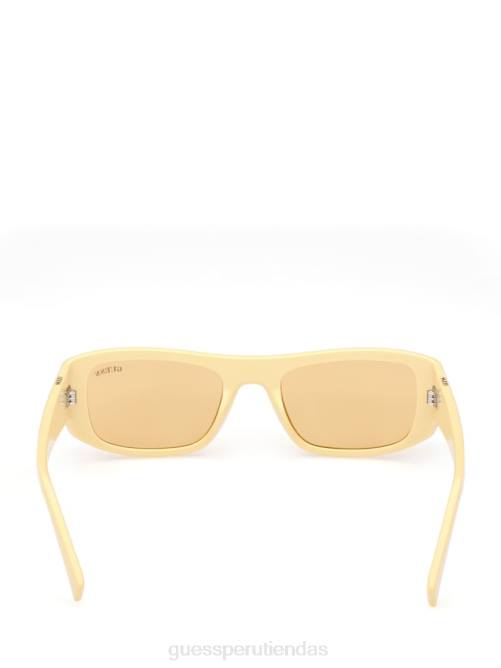 GUESS gafas de sol rectangulares originales unisexo 0P8X3716 amarillo accesorio