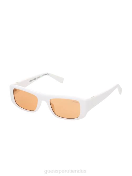 GUESS gafas de sol rectangulares originales unisexo 0P8X3743 blanco accesorio