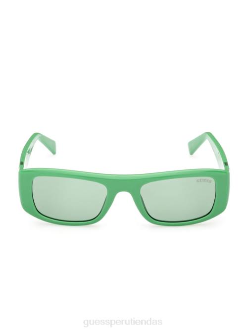 GUESS gafas de sol rectangulares originales unisexo 0P8X3748 verde accesorio