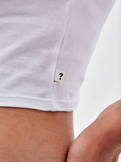 GUESS Camiseta corta de bebé raglán de Originals x Batman unisexo 0P8X1298 blanco puro multi vestir