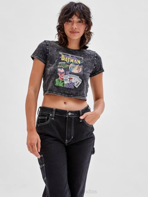 GUESS Camiseta corta para bebé Originals x Batman unisexo 0P8X1231 negro azabache multicolor vestir