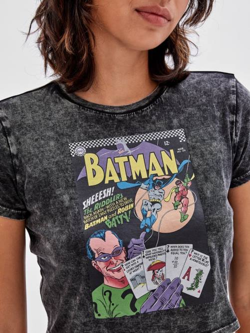 GUESS Camiseta corta para bebé Originals x Batman unisexo 0P8X1231 negro azabache multicolor vestir