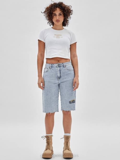 GUESS bermudas denim originals kit unisexo 0P8X176 ir a jackie lavado ácido vestir