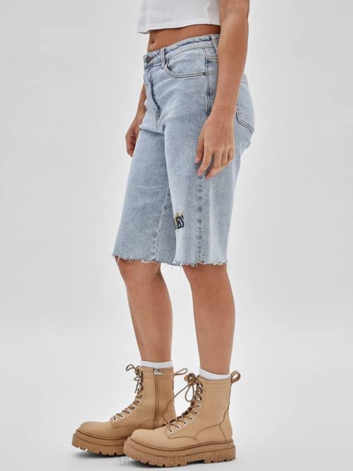 GUESS bermudas denim originals kit unisexo 0P8X176 ir a jackie lavado ácido vestir