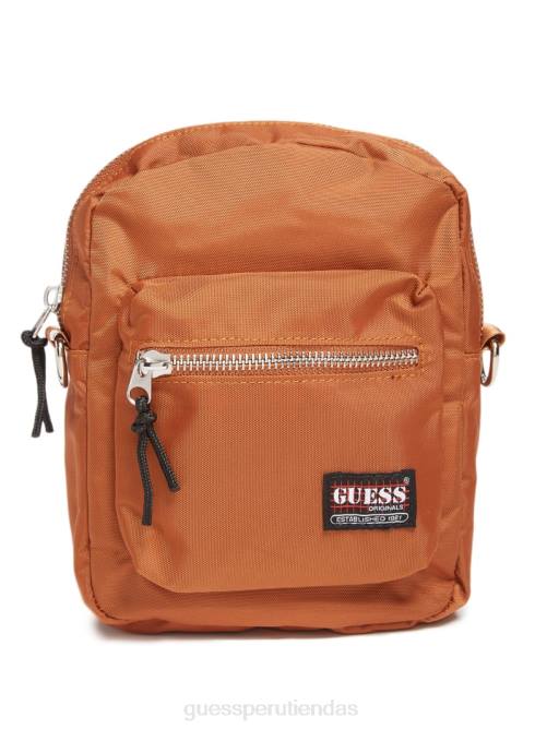 GUESS bolso bandolera original mini unisexo 0P8X2924 marrón óxido vestir