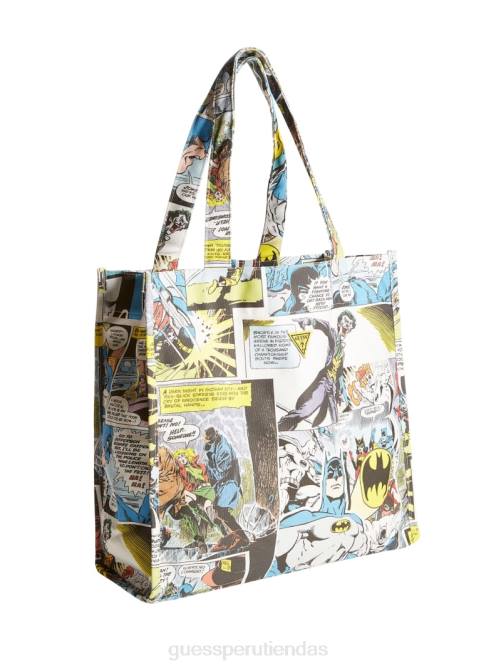 GUESS bolso tote estampado originals x batman unisexo 0P8X3098 blanco puro multi vestir