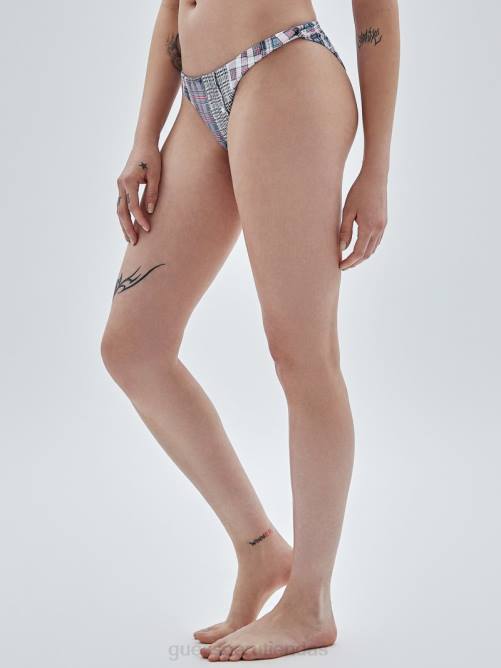 GUESS braguita de bikini a cuadros originales unisexo 0P8X2586 orilla arenosa multi vestir