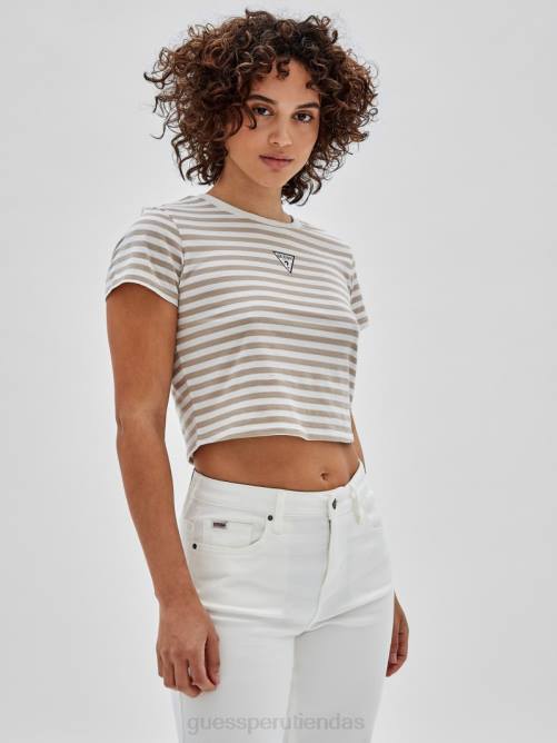 GUESS camiseta bebé originals eco a rayas unisexo 0P8X1321 picos blancos múltiples vestir