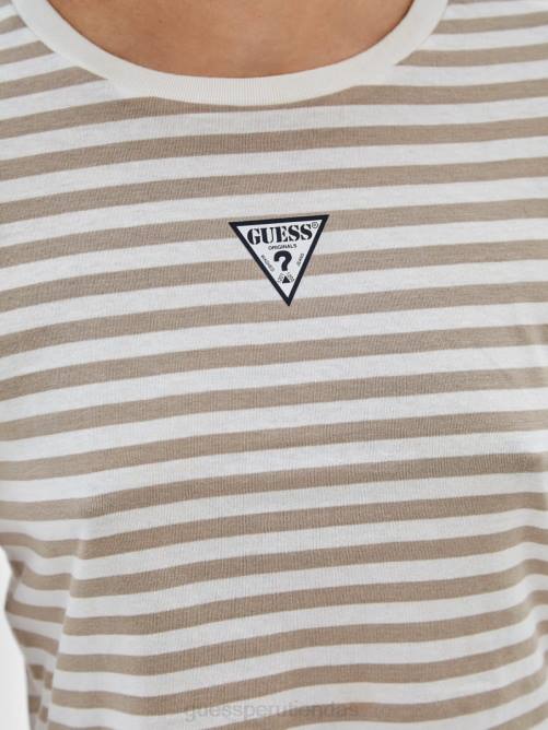 GUESS camiseta bebé originals eco a rayas unisexo 0P8X1321 picos blancos múltiples vestir