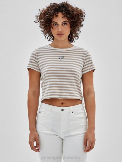 GUESS camiseta bebé originals eco a rayas unisexo 0P8X1321 picos blancos múltiples vestir
