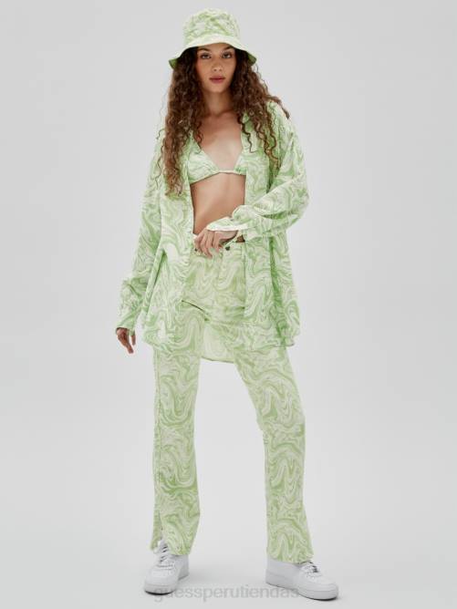GUESS camiseta originals x j balvin aop unisexo 0P8X1350 verde primavera multi vestir