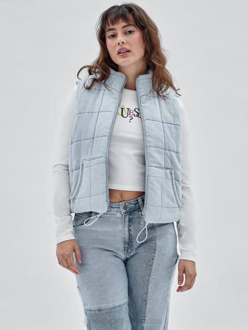GUESS chaleco acolchado de mezclilla originals unisexo 0P8X1276 ir a Venecia lt lavar vestir