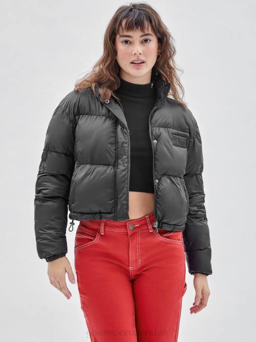 GUESS chaqueta acolchada original unisexo 0P8X1800 negro vestir