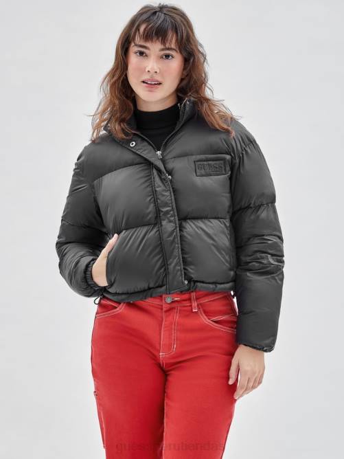 GUESS chaqueta acolchada original unisexo 0P8X1800 negro vestir