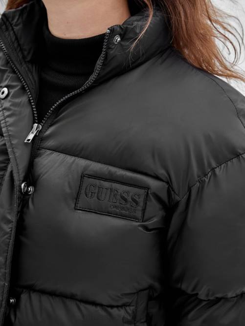 GUESS chaqueta acolchada original unisexo 0P8X1800 negro vestir