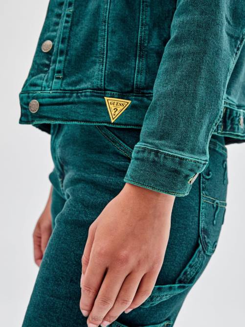 GUESS chaqueta extragrande con relieve de originals x batman unisexo 0P8X1840 ir acertijo lavado verde vestir