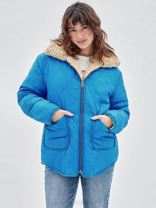 GUESS chaqueta reversible original unisexo 0P8X1845 galletas vestir