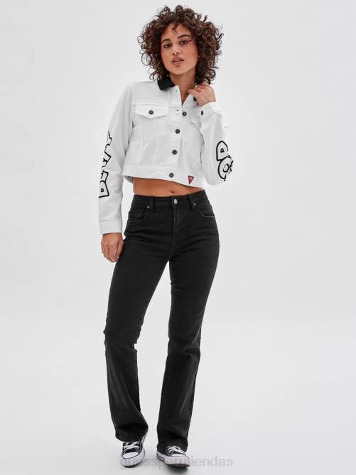 GUESS chaqueta vaquera corta originals x betty boop unisexo 0P8X1837 ir lavado crudo vestir