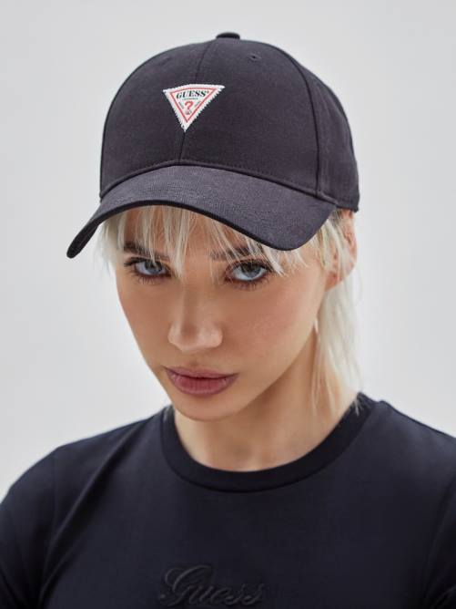 GUESS gorra de papá con logo triangular originals unisexo 0P8X3804 negro vestir
