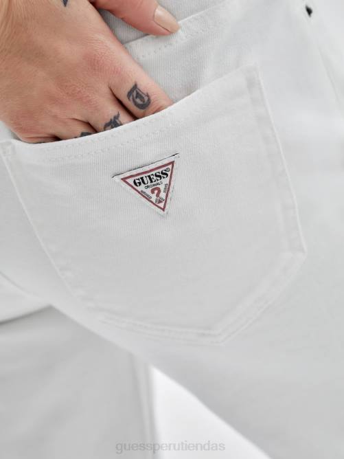 GUESS jeans bootcut kit originals unisexo 0P8X171 ir lavado blanco envejecido vestir