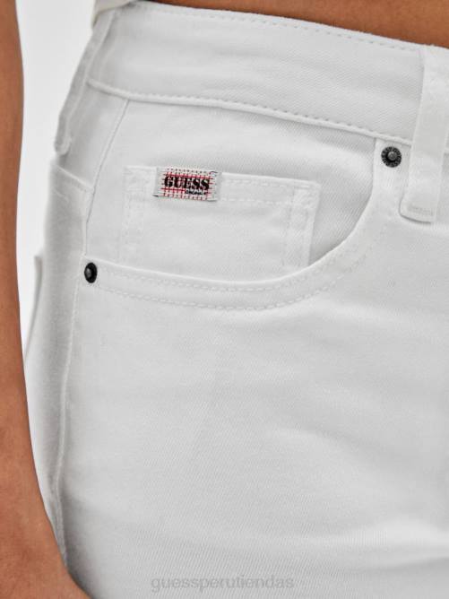 GUESS jeans bootcut kit originals unisexo 0P8X171 ir lavado blanco envejecido vestir