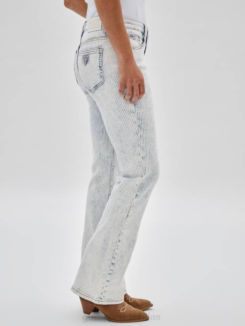 GUESS jeans bootcut kit originals unisexo 0P8X178 lavado de nieve ligero vestir