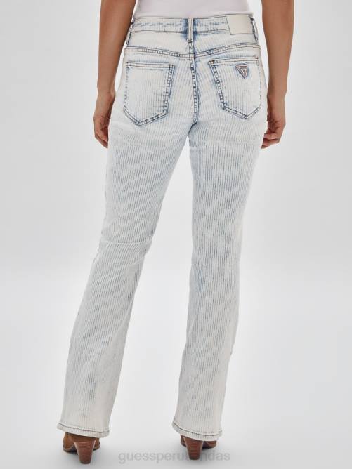 GUESS jeans bootcut kit originals unisexo 0P8X178 lavado de nieve ligero vestir